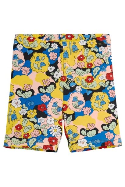 Mini Rodini flowers aop bike shorts multi | korte broek