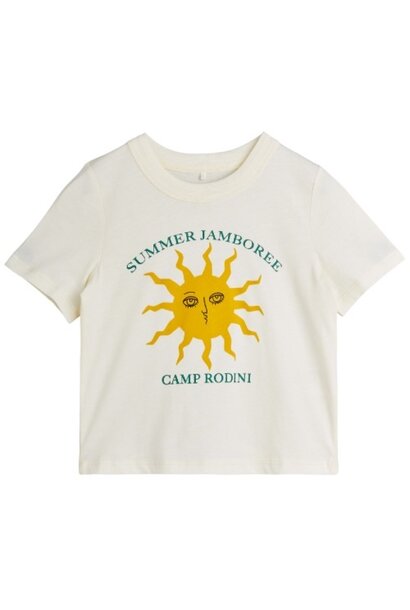 Mini Rodini sun sp ss tee offwhite | t-shirt