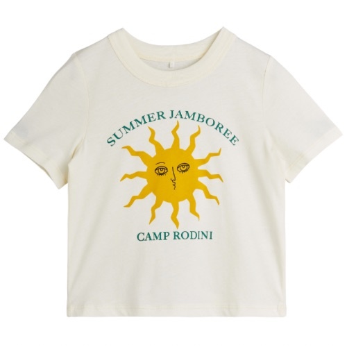 Mini Rodini sun sp ss tee offwhite | t-shirt-1