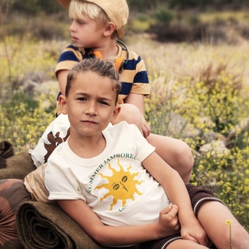 Mini Rodini sun sp ss tee offwhite | t-shirt-3