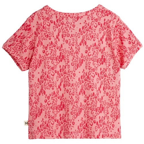 Mini Rodini mini leopard aop ss tee pink | t-shirt-7
