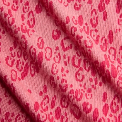 Mini Rodini mini leopard aop ss tee pink | t-shirt-8