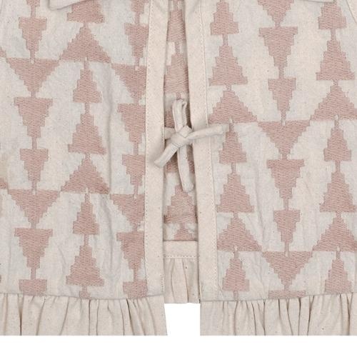 Donsje neeltje gilet soft sand - rose triangular | vest-5