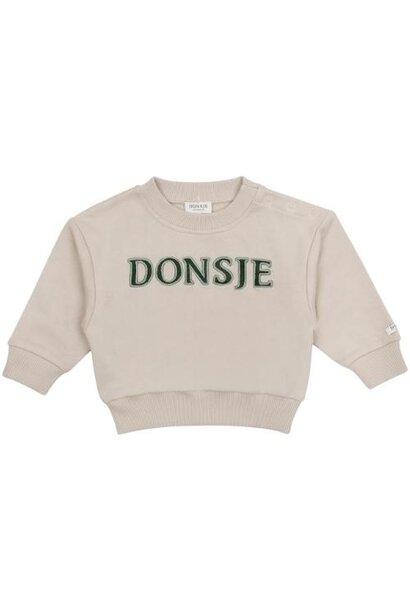 Donsje bouke baby sweater biscotti | trui