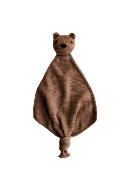 Hvid teddy tokki mocha | knuffeldoek