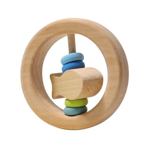 Grimm's houten rammelaar vis zeppo | speelgoed-1