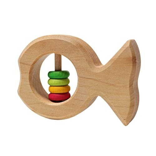 Grimm's houten rammelaar vis joschi | speelgoed-1