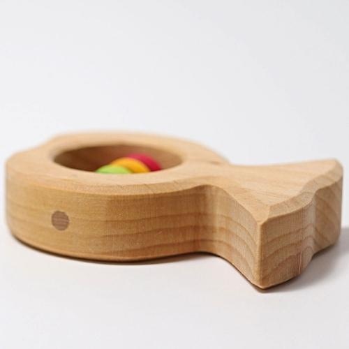 Grimm's houten rammelaar vis joschi | speelgoed-3