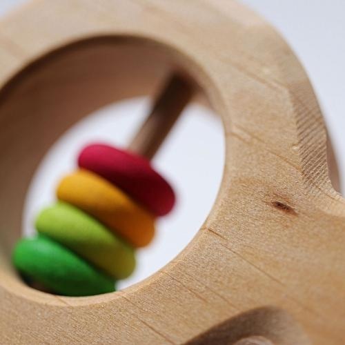 Grimm's houten rammelaar vis joschi | speelgoed-4