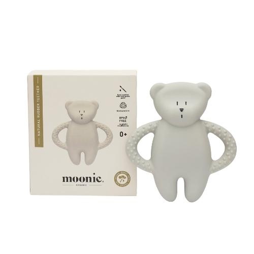 Moonie teether bear gray natur | bijtspeeltje-1