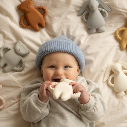 Moonie teether bear gray natur | bijtspeeltje-2