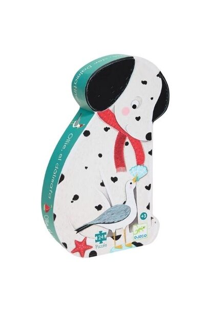 Djeco legpuzzel in luxe doos ollie de dalmatier - 24 stukjes | puzzel