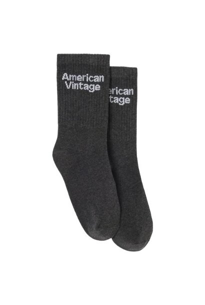 American Vintage clypsun kids socks anthracite chine | sokken
