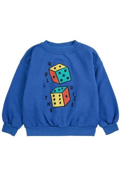 Bobo Choses roll the dice sweatshirt blue | trui