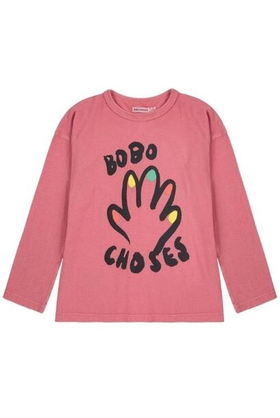 Bobo Choses high five t-shirt pink | tee