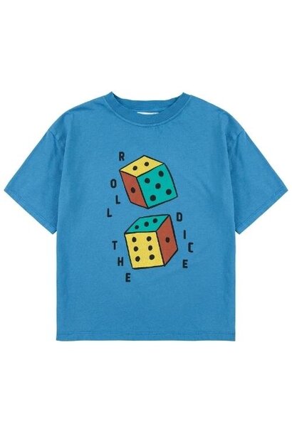 Bobo Choses roll the dice t-shirt blue | tee