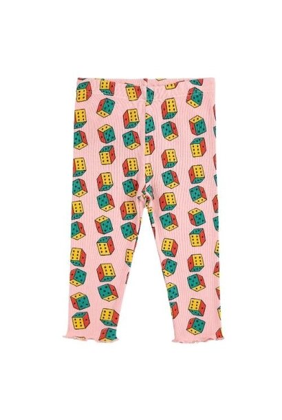 Bobo Choses baby dices all over leggings pink | broek
