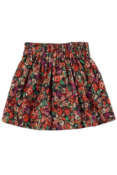 Piupiuchick short skirt multicolor flowers | rok