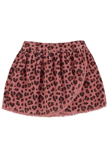 Piupiuchick short skirt pink w/ animal print | rok