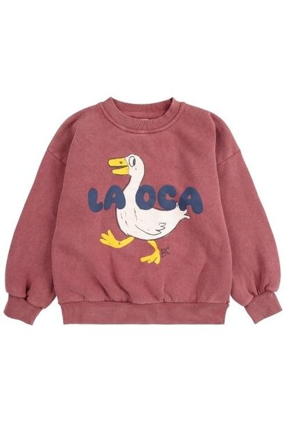 Bobo Choses la oca sweatshirt brown | trui