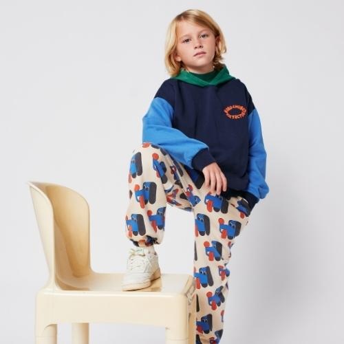 Bobo Choses tic tac toe color block hoodie multicolor | trui-2