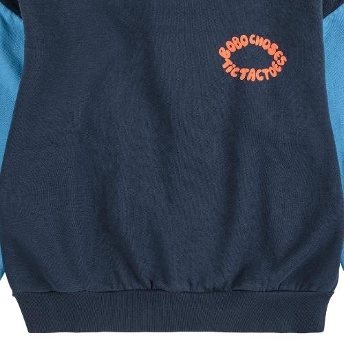 Bobo Choses tic tac toe color block hoodie multicolor | trui-6