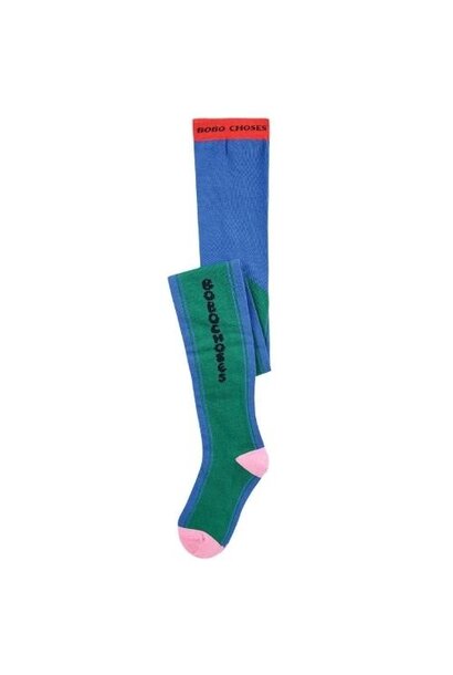 Bobo Choses bobo choses color block tights blue | maillot