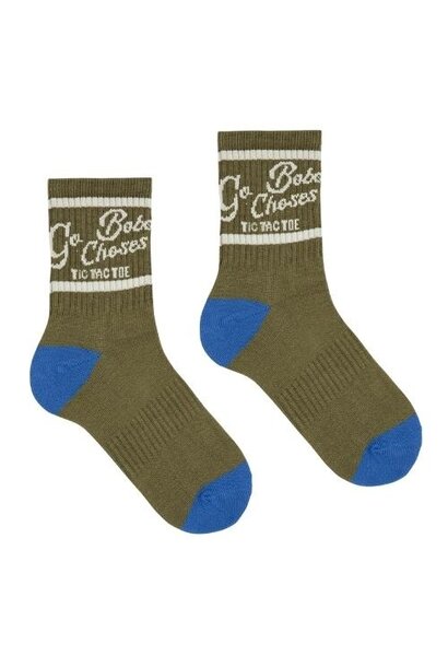 Bobo Choses go bobo short socks khaki | sokken