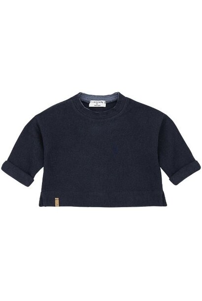 1+ in the family felix sweater dark-blue | trui