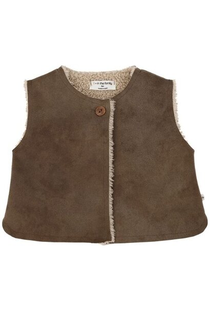 1+ in the family katja vest brown | gilet