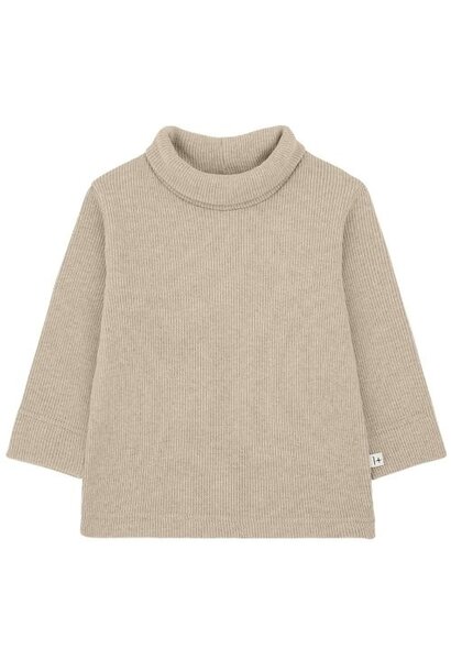 1+ in the family aritz tourtle neck t-shirt tortora | tee