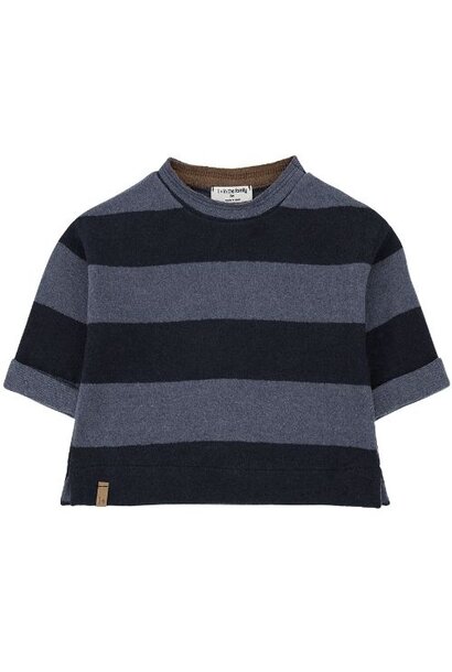 1+ in the family knut sweater denim | trui