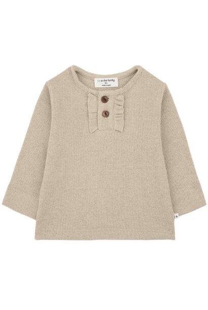 1+ in the family greta girly t-shirt tortora | tee