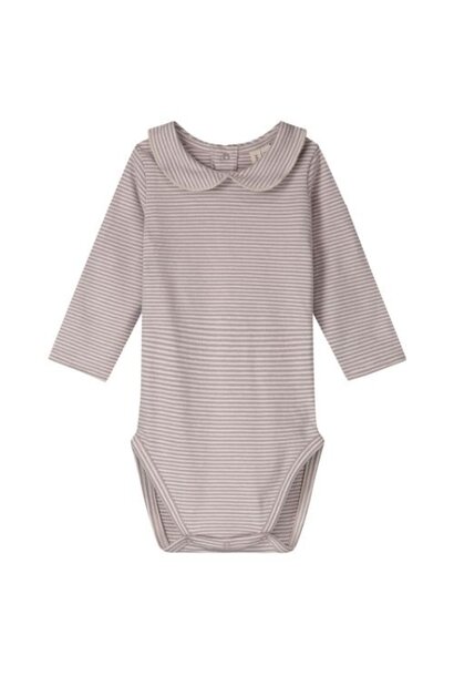 Gray Label baby collar onesie berry - cream | romper