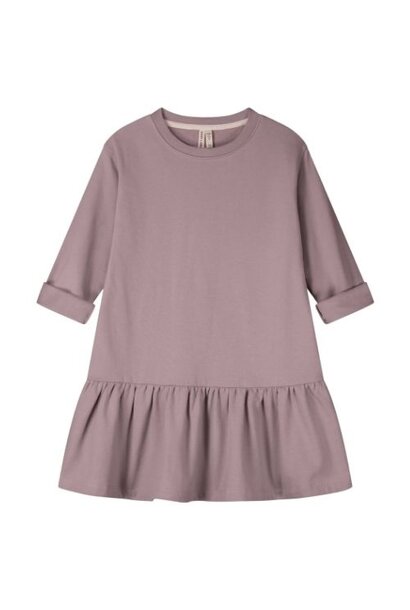 Gray Label l/s frill dress berry | jurk
