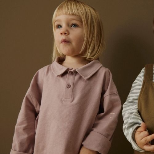 Gray Label l/s polo shirt berry | tee-2