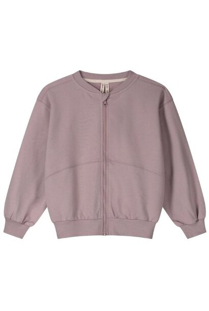 Gray Label bomber sweatshirt w/ zip berry | vest