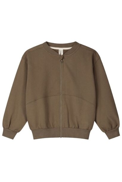 Gray Label bomber sweatshirt w/ zip woody | vest