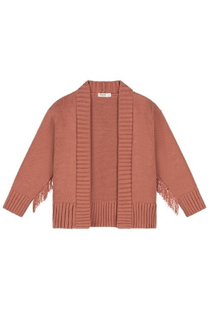 Yuki cardigan with frills terra | vest