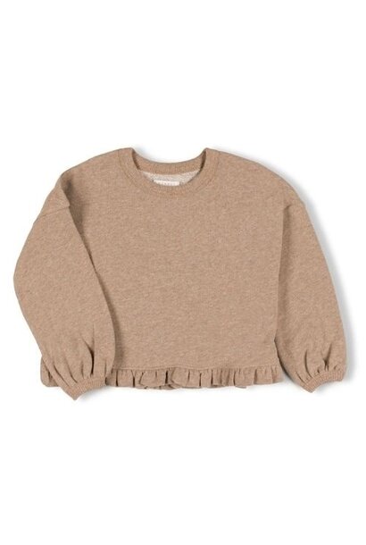 Nixnut lo sweater pebble | trui
