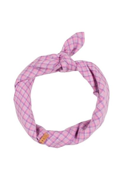 Nixnut bandana lila checkered | accessoire