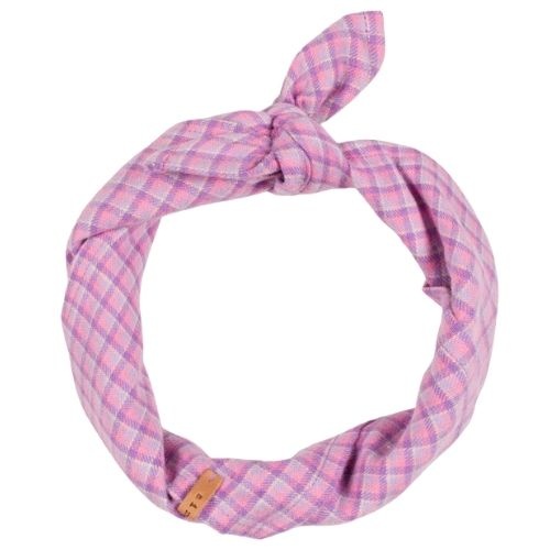 Nixnut bandana lila checkered | accessoire-1