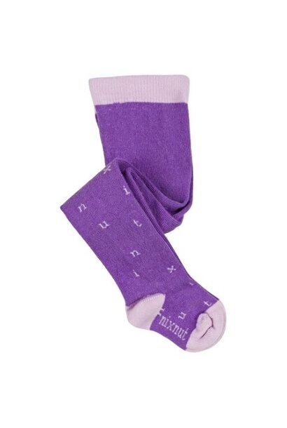 Nixnut letter tights purple | maillot