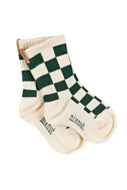 Nixnut checkered socks snow | sokken