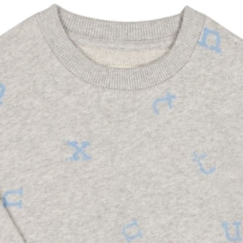 Nixnut stamp sweater grey | trui-3