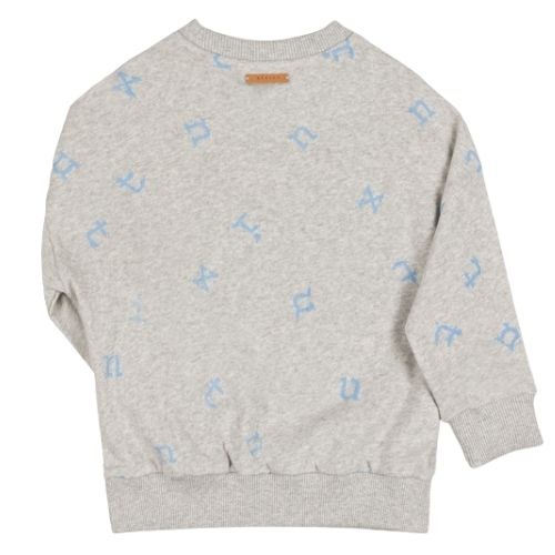 Nixnut stamp sweater grey | trui-6