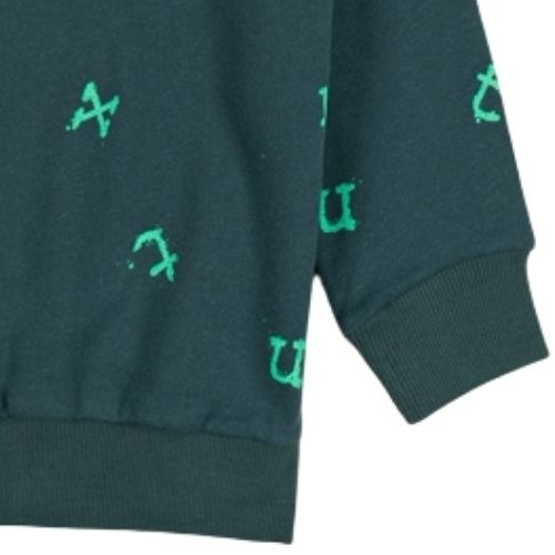 Nixnut stamp sweater moss | trui-6