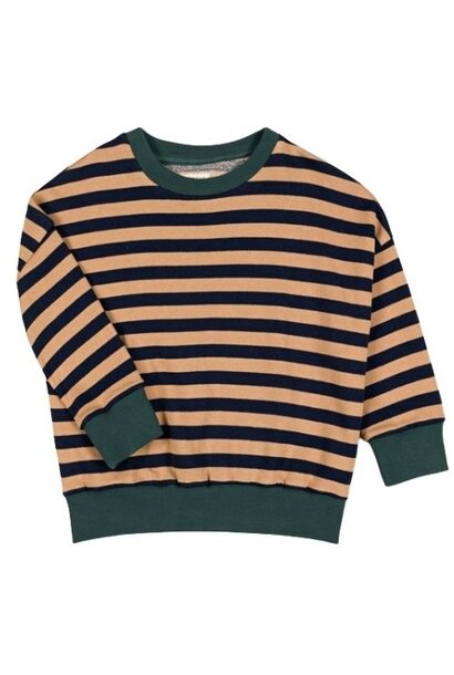 Nixnut rel sweater navy stripe | trui