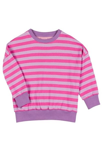 Nixnut rel sweater pinky stripe | trui
