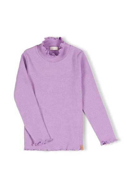 Nixnut meis longsleeve purple stripe | tee